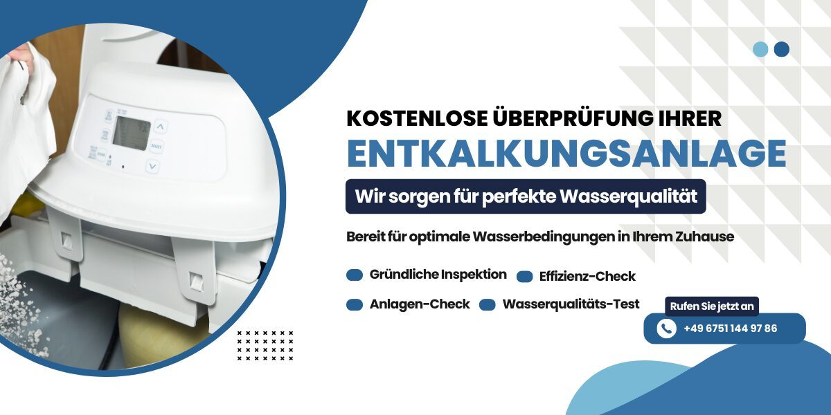 Techniker überprüft eine Entkalkungsanlage